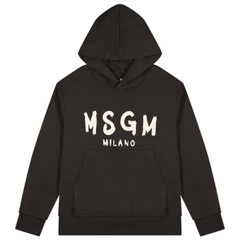 Brown Logo Hooded Top 