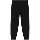 Boys Black Logo Joggers, 1, hi-res