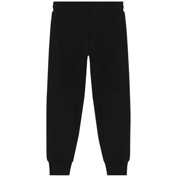 Boys Black Logo Joggers