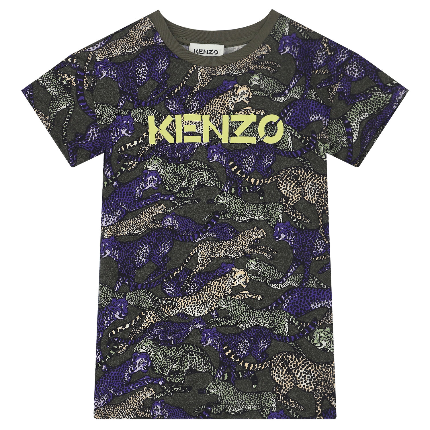 Boys Green & Purple Logo T-Shirt, 1, hi-res