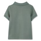 Younger Boys Green Logo Polo Shirt, 1, hi-res