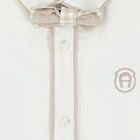 Younger Boys White Logo Shirt, 1, hi-res