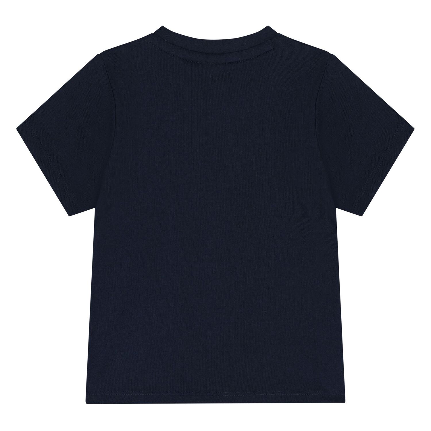 Younger Boys Navy Blue Logo T-Shirt, 3, hi-res
