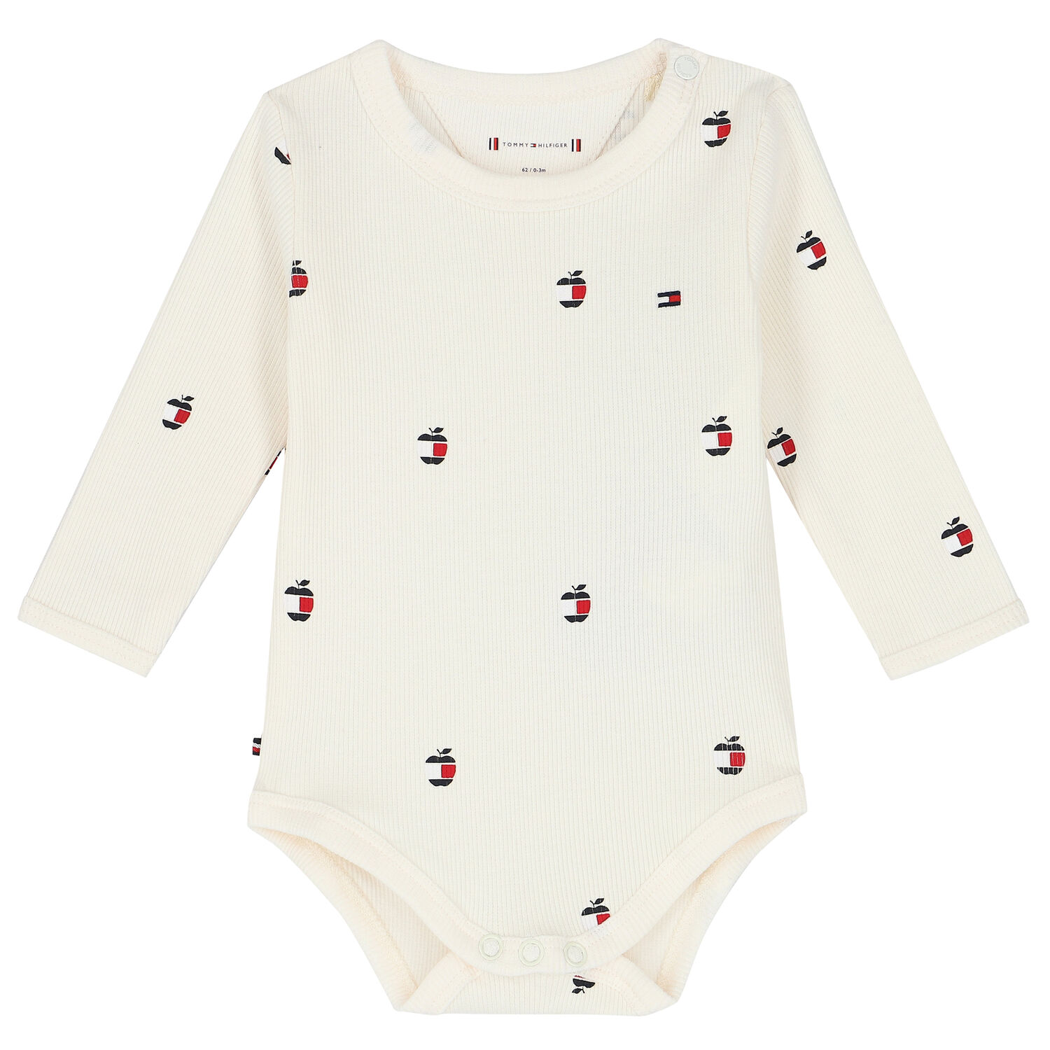 Baby Boys Multi-Colored Logo Ribbed Bodysuits (3-Pack), 1, hi-res