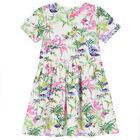 Botanical Print T-Shirt Dress, 1, hi-res
