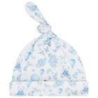 Baby Boys White & Blue Toile de Jouy Babygrow Set, 1, hi-res