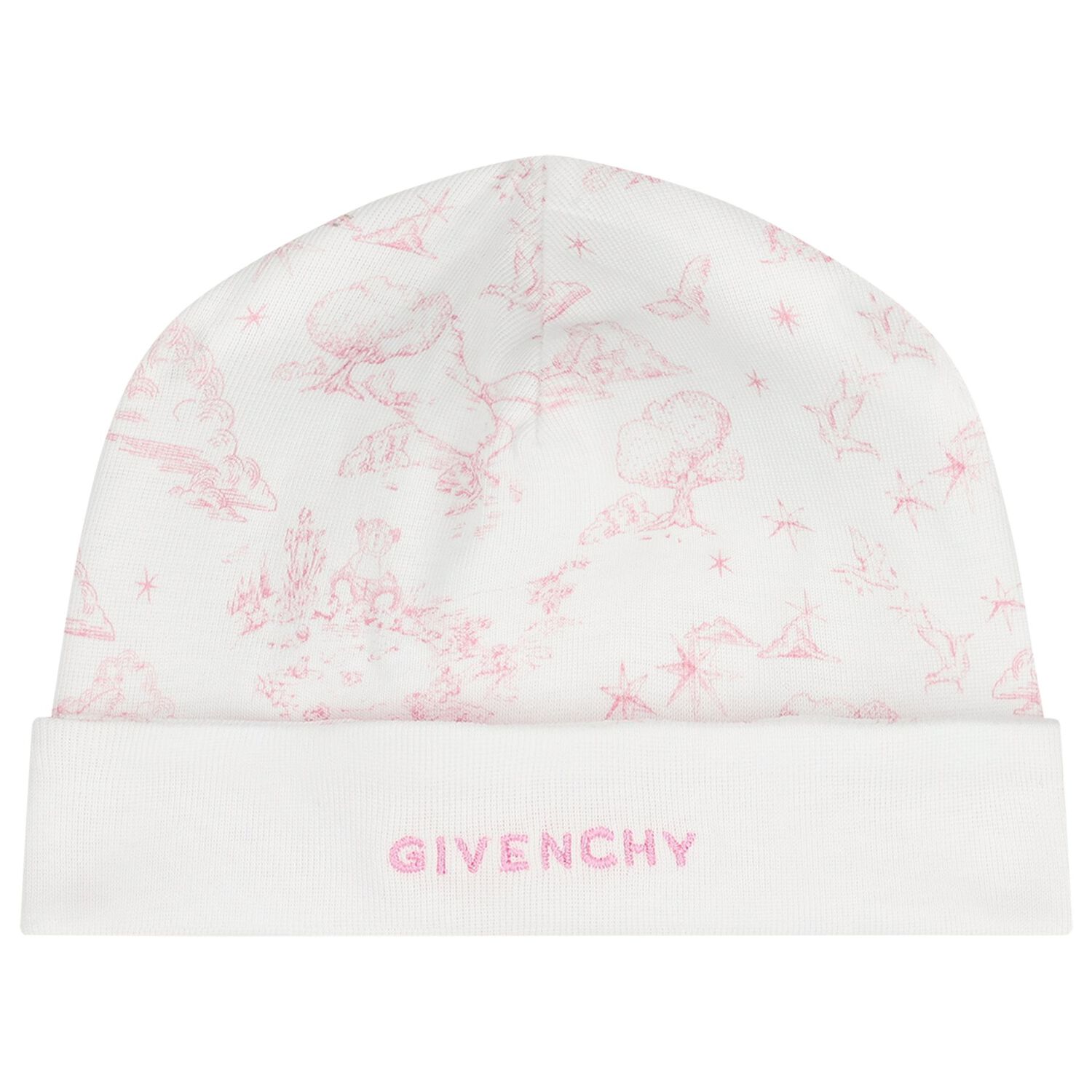 Baby Girls White & Pink Toile de Jouy Babygrow Gift Set, 1, hi-res