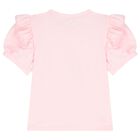 Girls Pink Teddy Bear Skirt Set, 1, hi-res