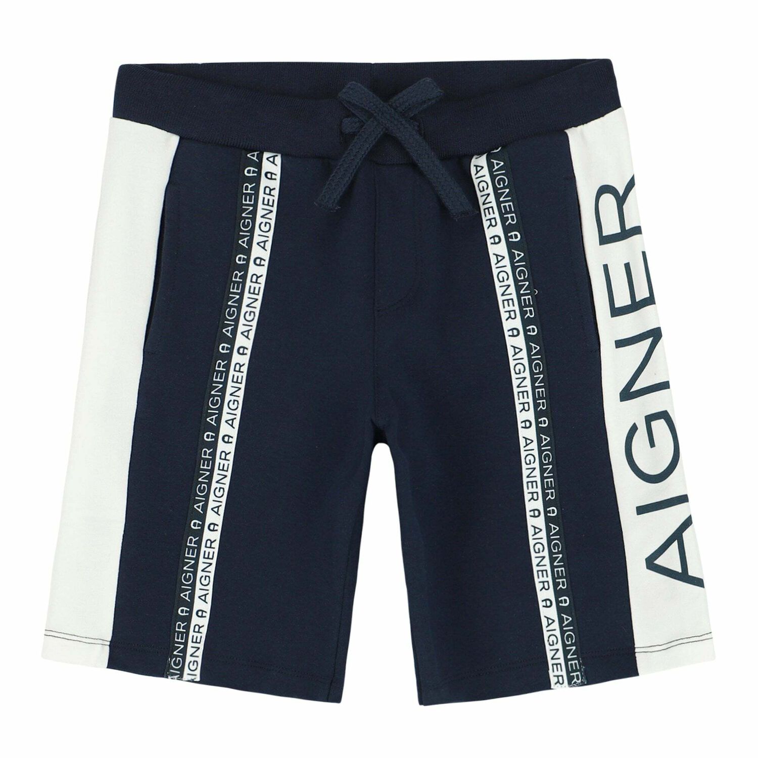 Boys Navy Logo Shorts, 2, hi-res image number null