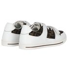 White FF Leather Trainers, 1, hi-res
