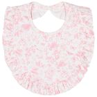 Baby Girls White & Pink Toile de Jouy Babygrow Set, 1, hi-res