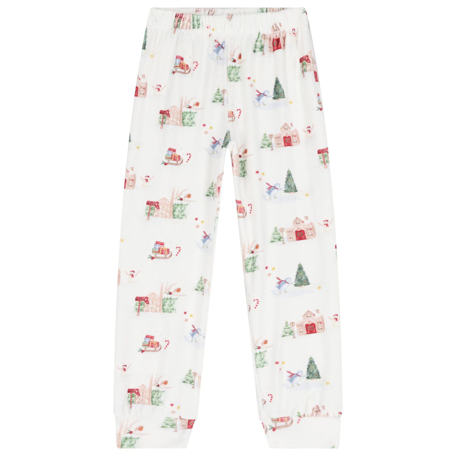 Boys Ivory Christmas Pyjamas, 1, hi-res
