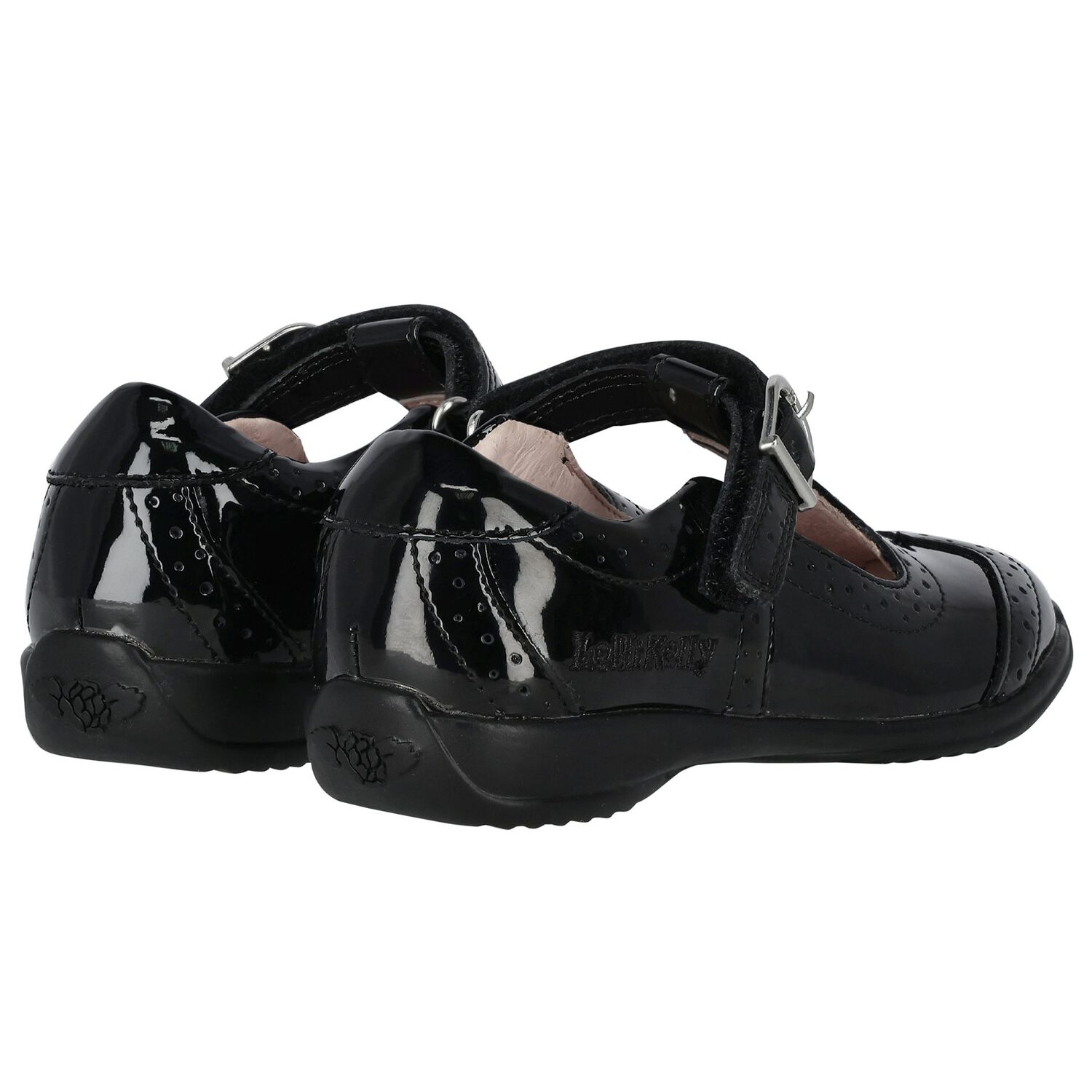 Girls Black Patent Shoes, 1, hi-res