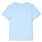 Younger Boys Blue Logo T-Shirt, 2, hi-res