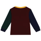 Baby Boys Burgundy, Green & Navy Blue Polo Bear Tracksuit, 1, hi-res