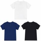 Younger Boys White, Black & Blue Logo T-Shirts ( 3-Pack ), 1, hi-res