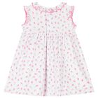 Baby Girls White Tulip Blossoms Dress Set, 1, hi-res