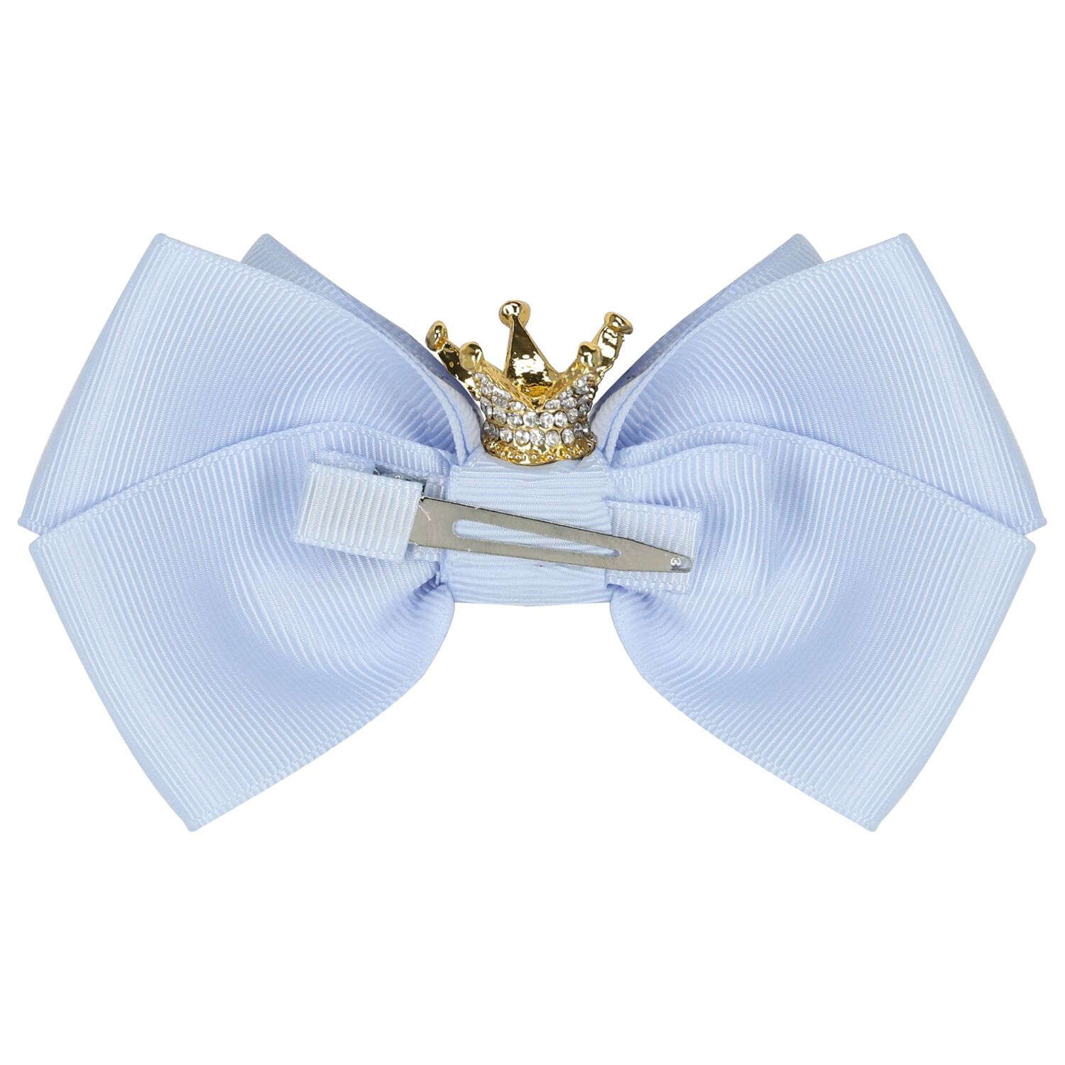 Girls Blue Bow Hairclip, 2, hi-res