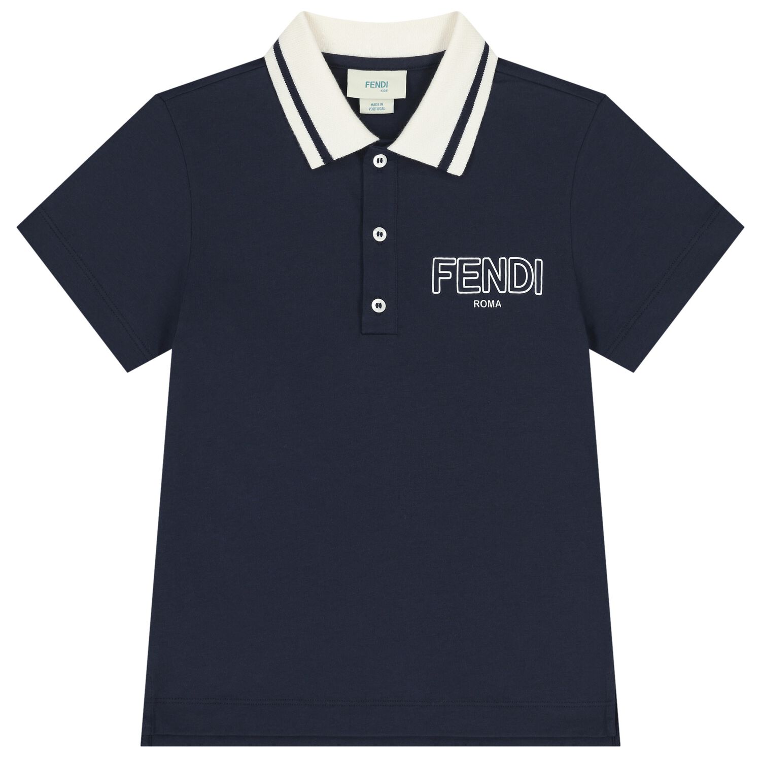 Boys Navy Blue Logo Polo Shirt, 1, hi-res