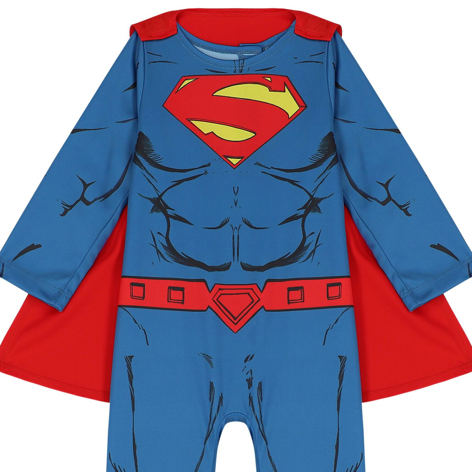 Boys Blue & Red Superman Costume, 1, hi-res