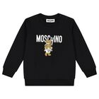 Black Teddy Bear Logo Sweatshirt, 6, hi-res