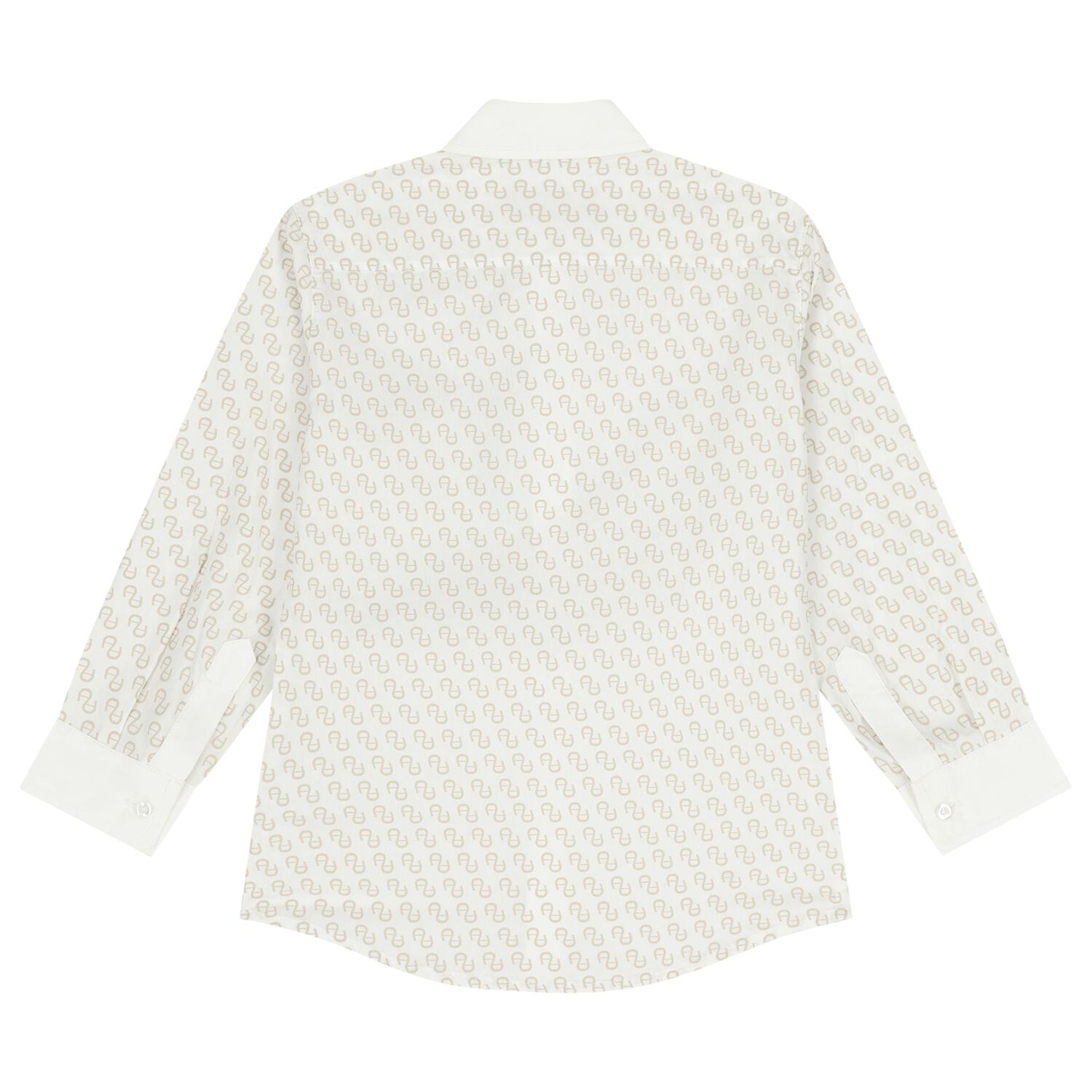 Boys White Logo Shirt, 1, hi-res