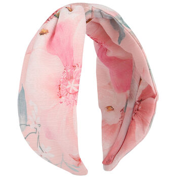 Girls Pink Floral Headband