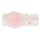 Baby Girls White & Pink Floral Headband, 1, hi-res