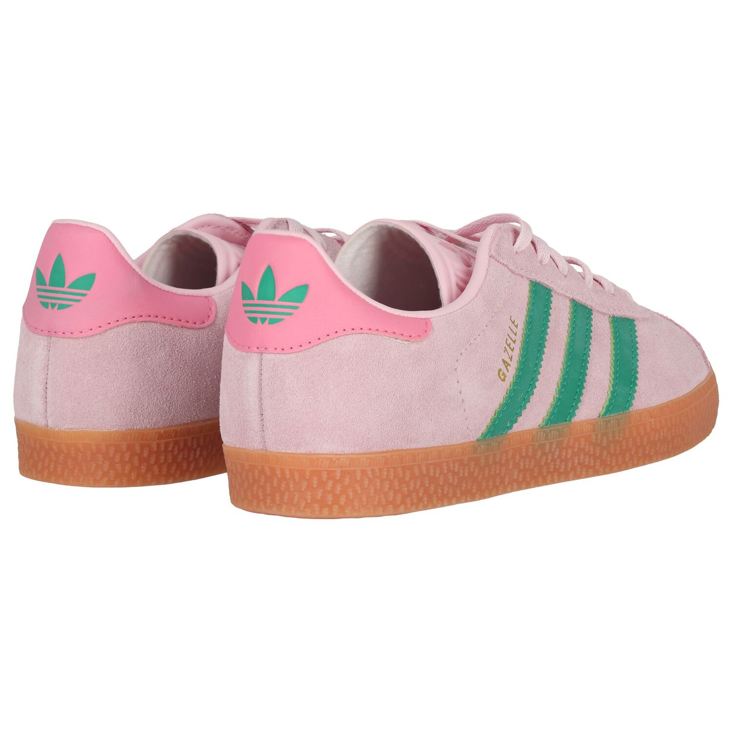 Girls Pink Gazelle Trainers, 1, hi-res
