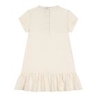Baby Girls Ivory Patchwork Bear Dress Set, 1, hi-res
