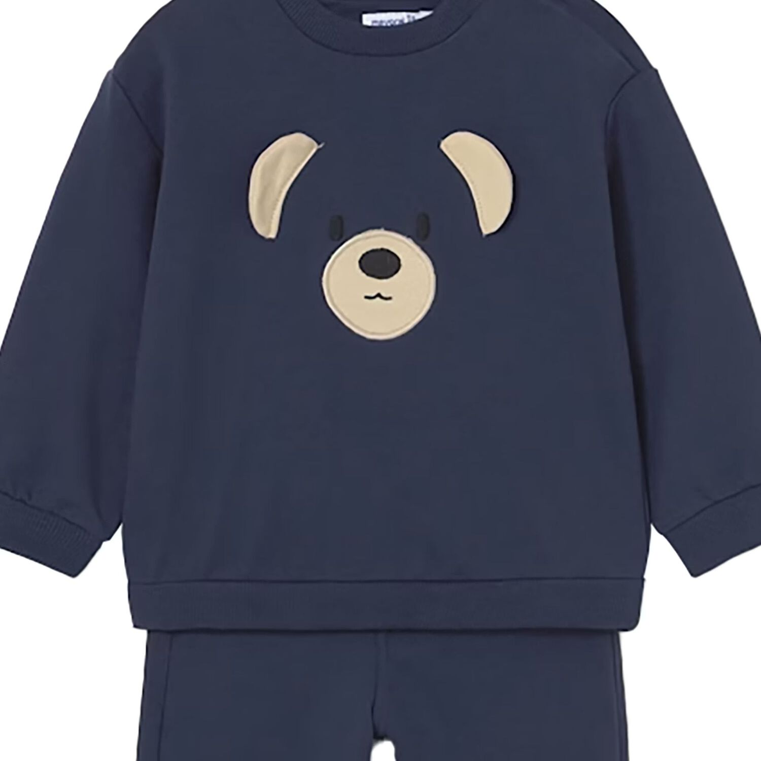 Younger Navy Blue Teddy Bear Tracksuit, 1, hi-res