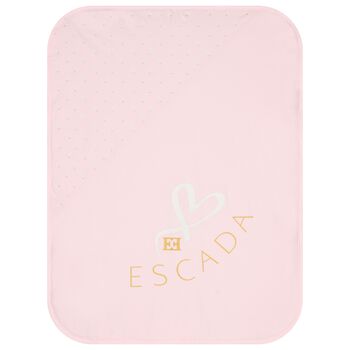 Baby Girls Pink Logo Heart Blanket