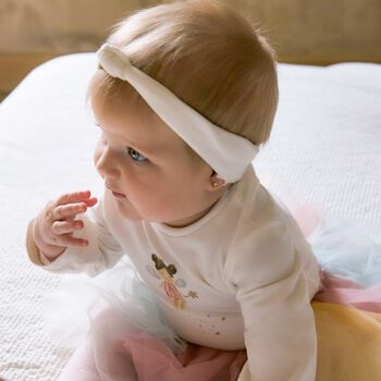 Baby Girls Ivory 3 Piece Bodysuit & Tutu Set