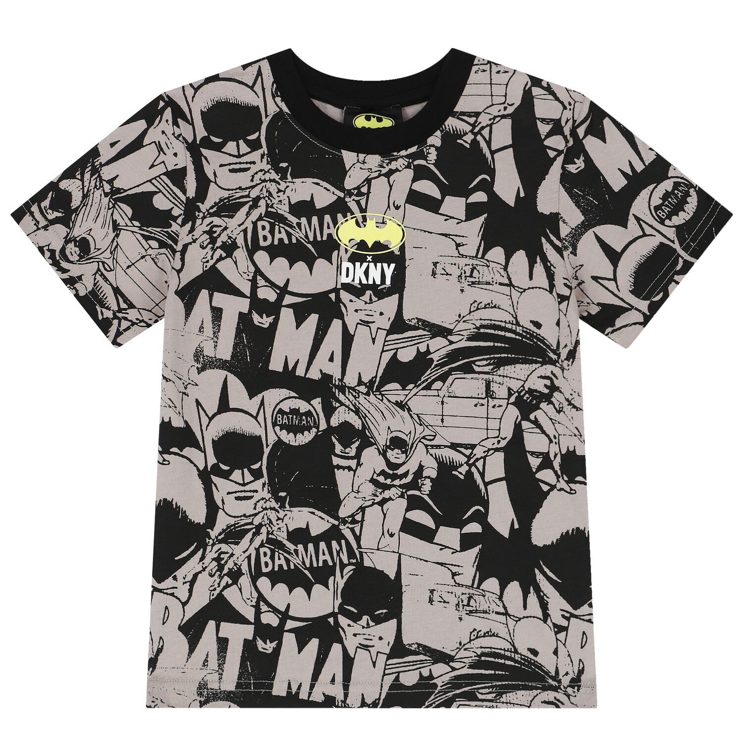 Boys Beige & Black Batman T-Shirt, 1, hi-res
