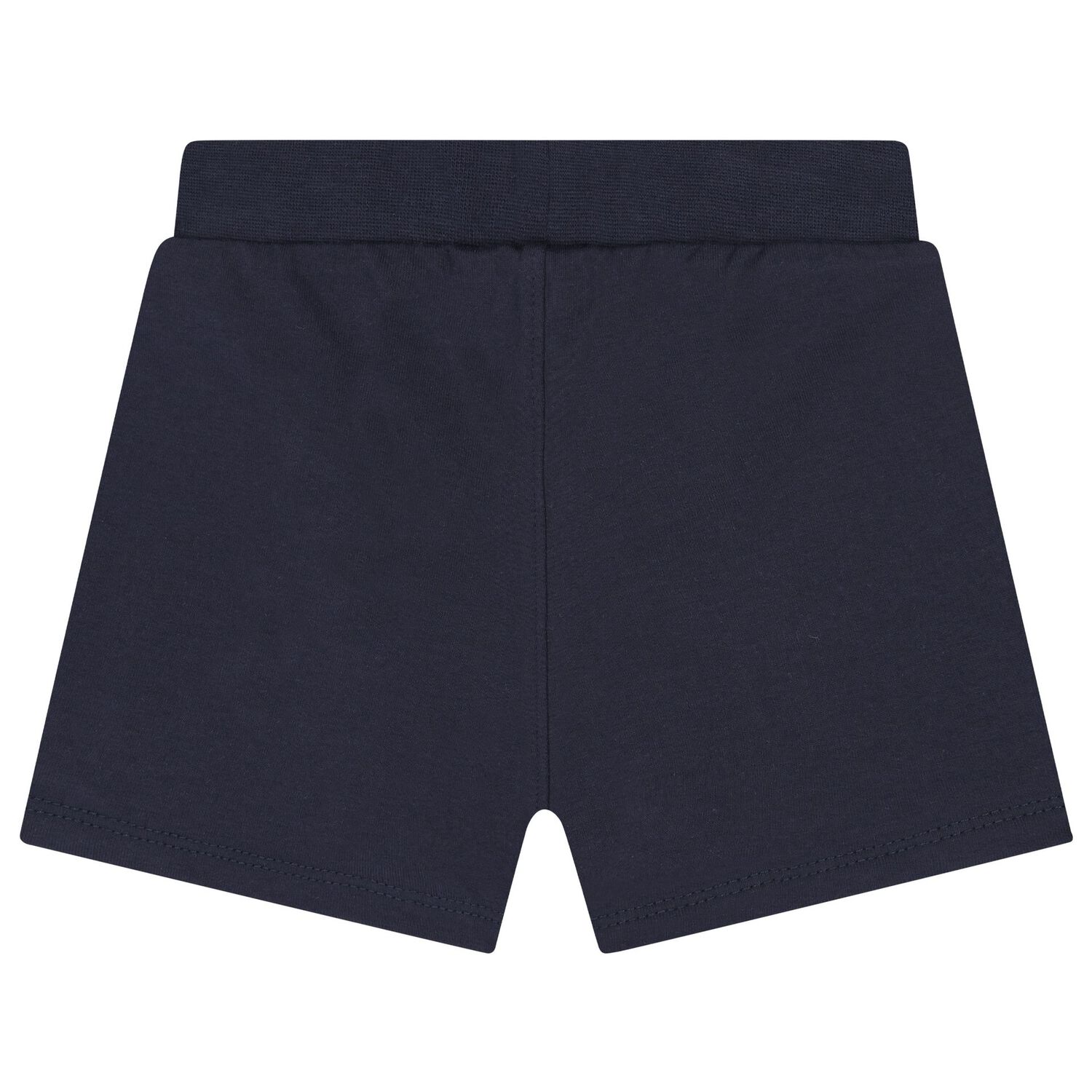 Baby Boys Blue & Navy Blue Logo Shorts Set, 2, hi-res