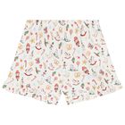Girls White Christmas Pyjamas, 1, hi-res