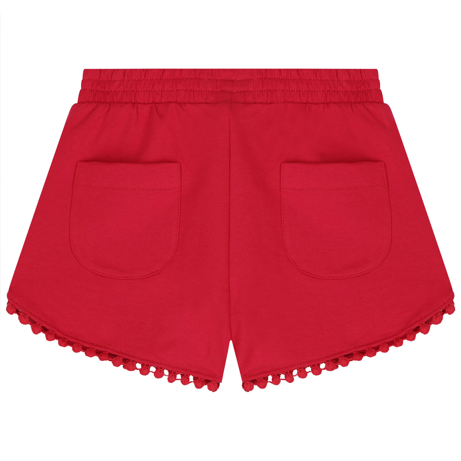 Girls Pink Cotton Jersey Shorts, 2, hi-res image number null