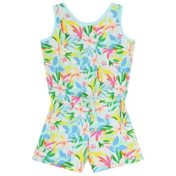 Girls Multi-Coloured Floral Playsuit