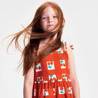 Girls White & Red Cherry Dress, 1, hi-res