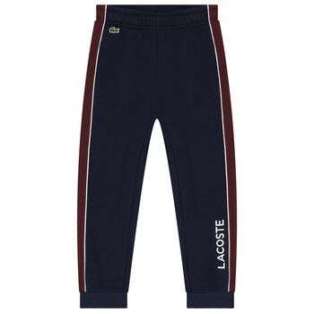 Boys Navy Blue Logo Joggers