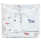 Baby Boys White Airplane Babygrow Gift Set, 1, hi-res