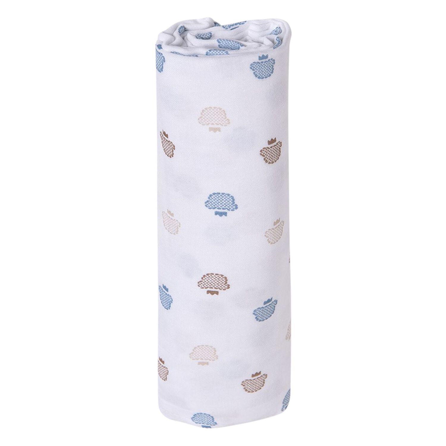 Baby Boys White Teddy Bear Blanket, 1, hi-res image number null