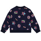 Girls Navy Blue Tracksuit, 1, hi-res