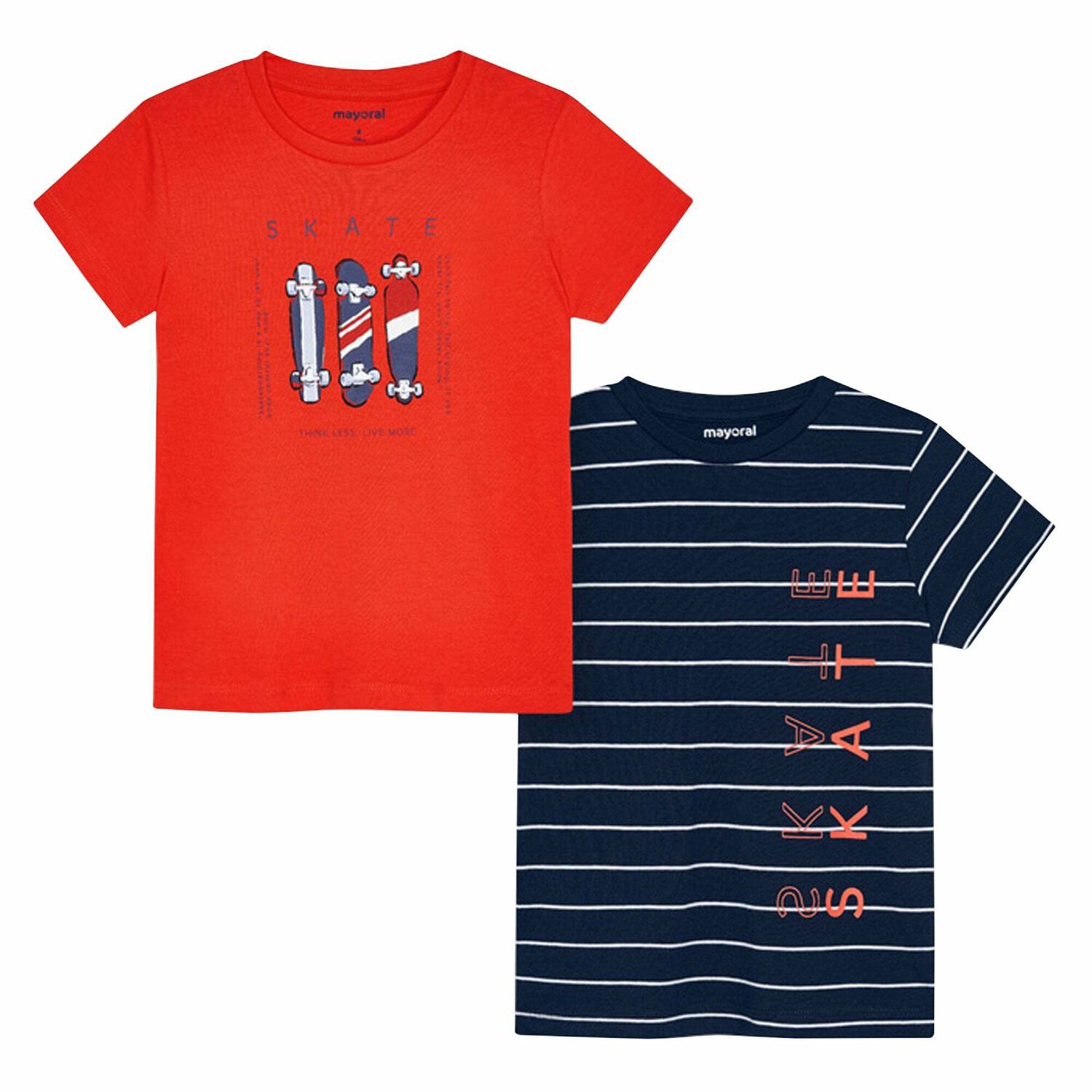 Mayoral Boys Red and Navy T-Shirt Set (2-Pack) Junior Couture UK