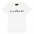 Boys White Logo T-Shirt, 2, hi-res