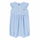 Girls Blue Romper, 1, hi-res