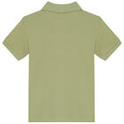 Boys Khaki Logo Polo Shirt, 3, hi-res