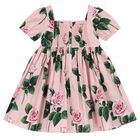 Baby Girls Pink Rose Dress Set, 1, hi-res