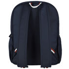 Boys Navy Blue Logo Backpack, 1, hi-res