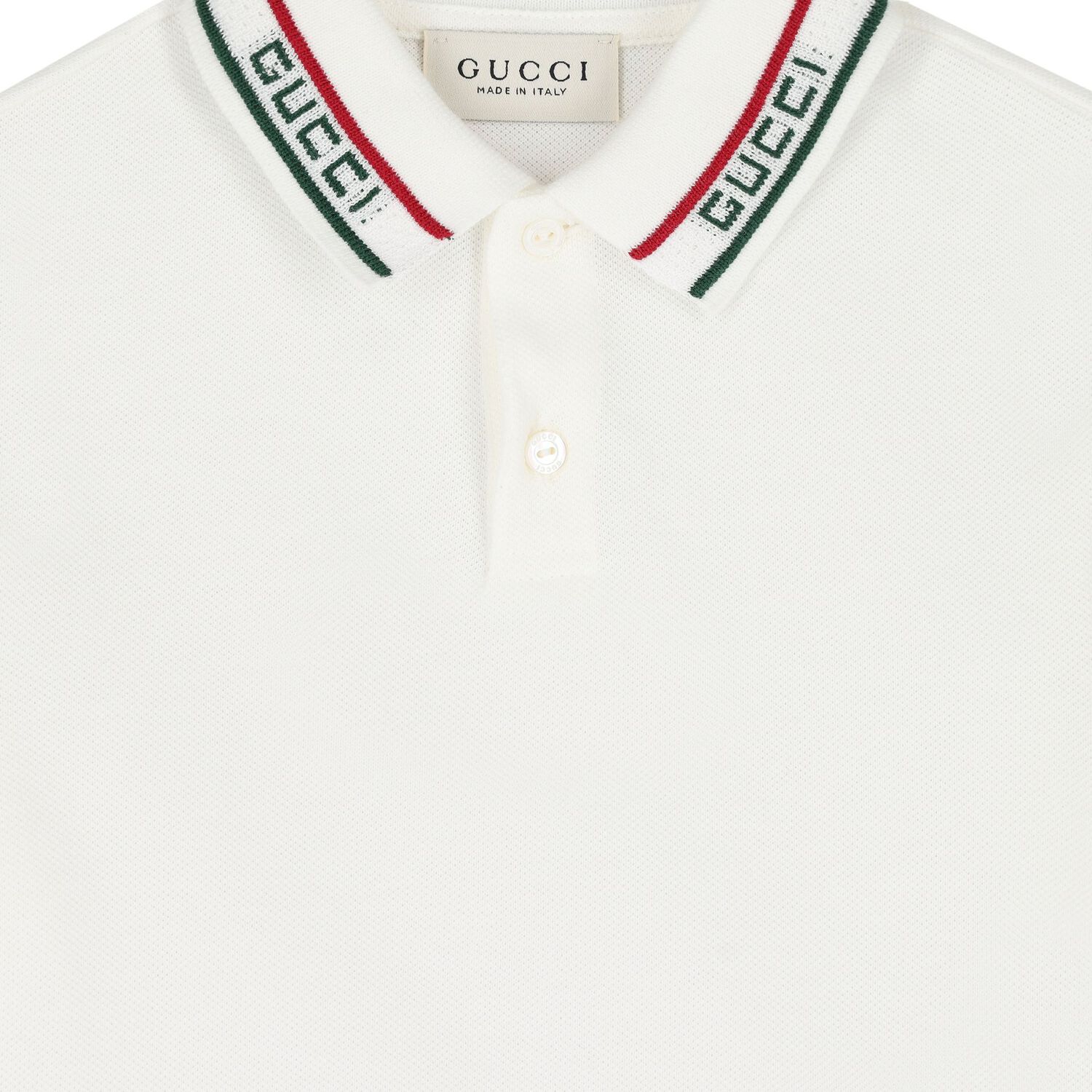 Younger Boys Ivory Logo Polo Shirt, 1, hi-res
